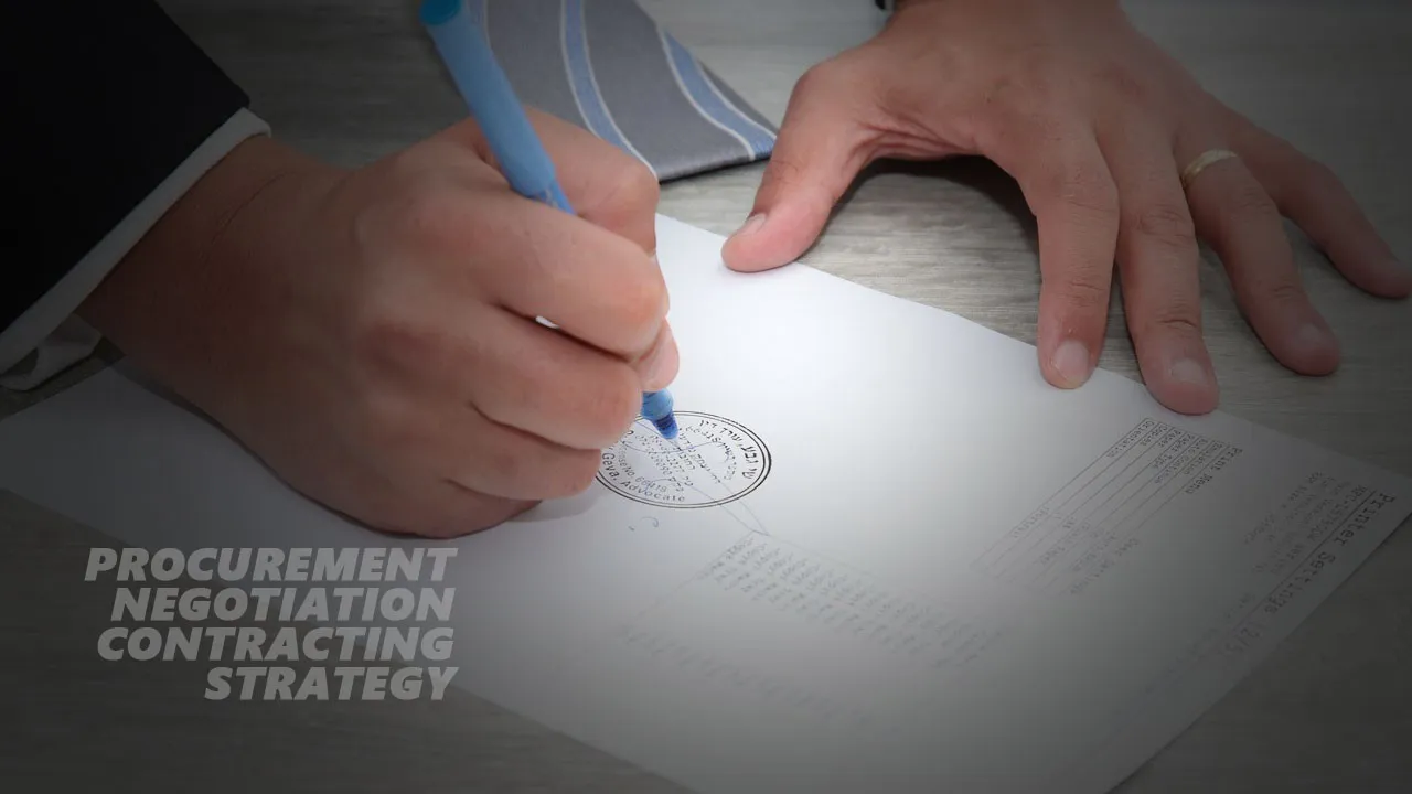 Procurement Negotiation & Contracting Strategy